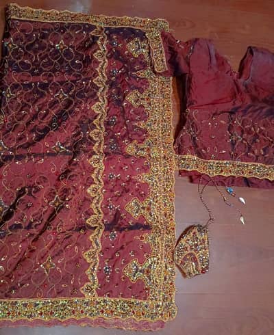 Bridal lehenga only one day used contact number 03228085220