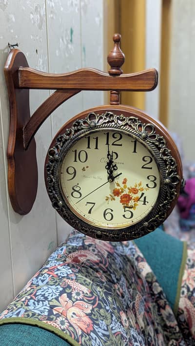 Double sided Wall clock  14 Inches