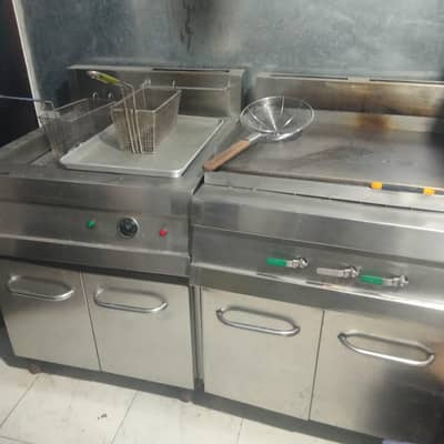 fryer, oven, hot plate