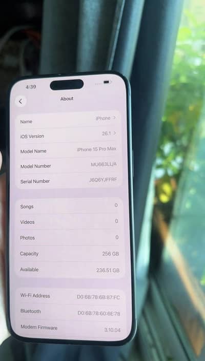 Iphone 15 pro max (whatsapp only)