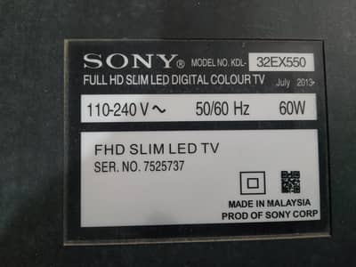 LED TV SONY BRAVA 32""