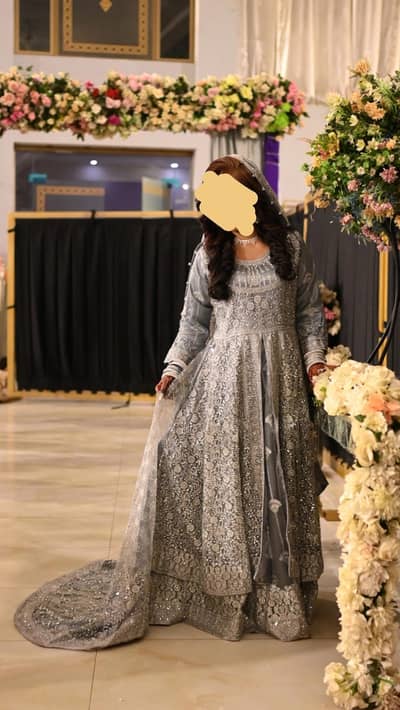 Bridal Walima Silver Maxi
