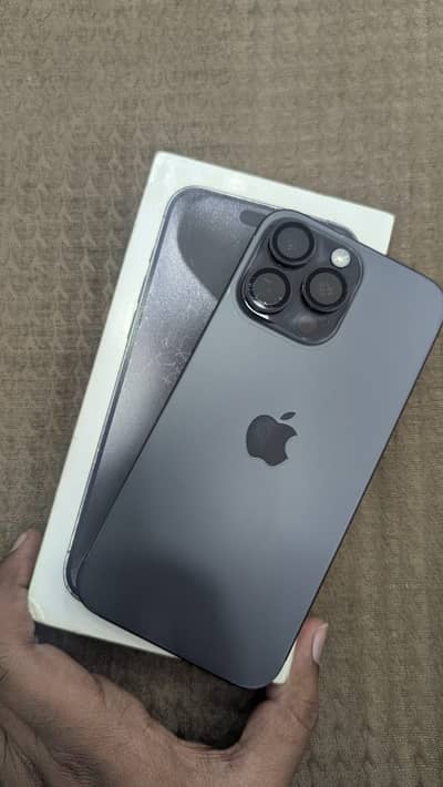 iPhone 15 Pro Max Black 256GB Non-PTA  eSIM + Physical SIM