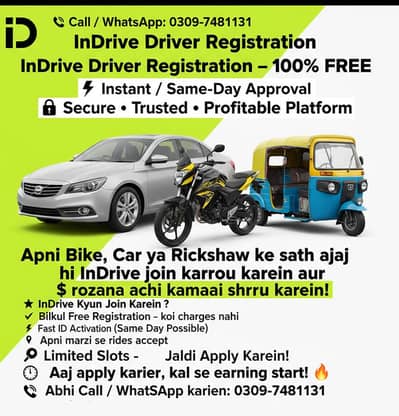 InDrive Driver Registration