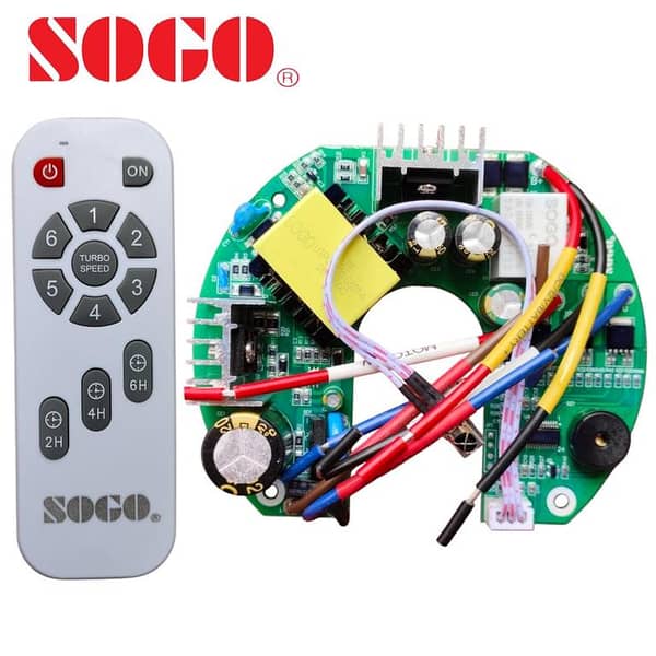 Soggo Ac/Dc Ceiling Fan Circuit With Remote 60W premium Quality Ac/Dc Circuit Working in All Kind Of Ac Dc Fans Universal Solar AC/DC 12V Ceiling Fan Circuit Kit