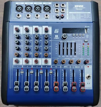 Powered Mixer 4 Channel Bt and usb Builtin 400 watts Long Delay