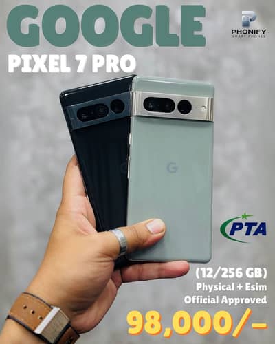 Google Pixel 7 Pro Official PTA Approved 12/256gb