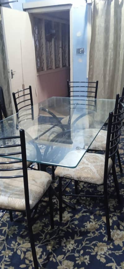 Dinning table with 6 chairs