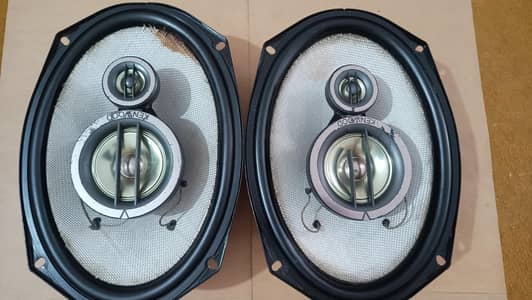 Original imported branded Genuine Kenwood 718 car speakers