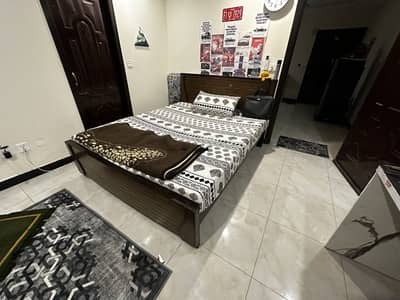 Queen size bed (without mattress)