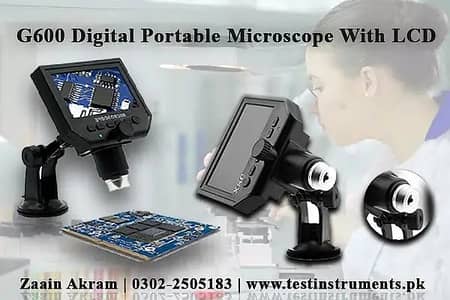 Digital Portable Microscope with LCD | Charging & Zoom Pakistan