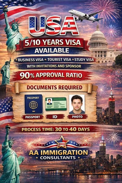 USA 5 Year multiple Entry visa