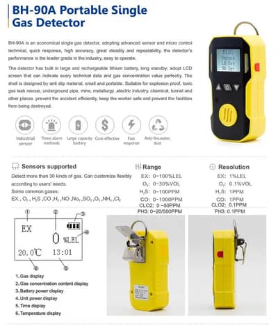 Phosphine PH3 Portable Gas Detector in Pakistan