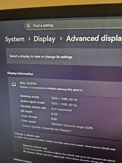 Dell P2317H 23" IPS Full HD Monitor - Used,  Great Condition
