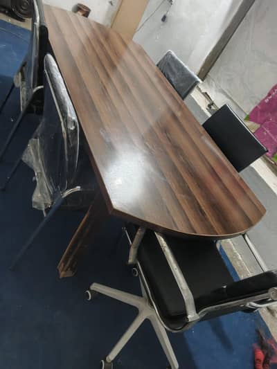 Office Conference Table with Chairs – Good Condition