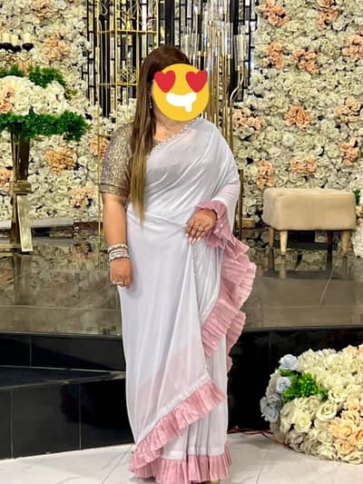 Saree with Shimmer blouse