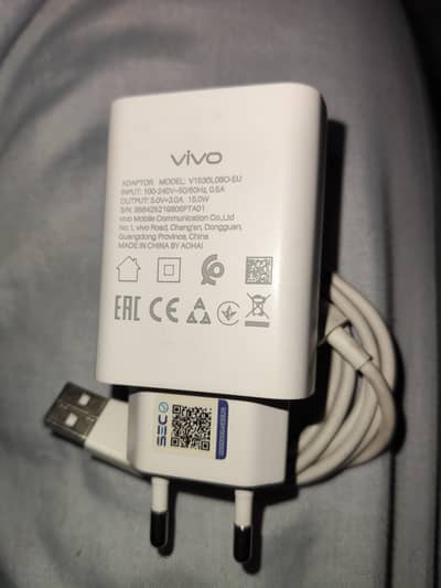 Y17s vivo Original Charger 15w box pulled Fast Charger