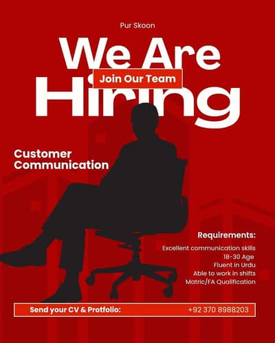 Job Offer for Customer Communication