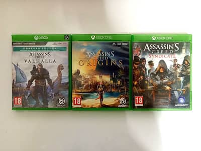 Assassins Creed Games Disc for Xbox One and Xbox Series X Consoles