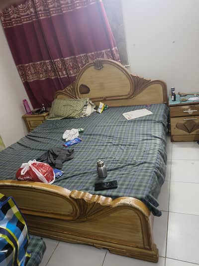 King size Bed and wardrobe