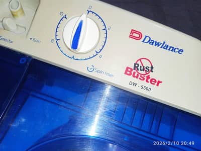 Dawlance washing machine twin tub model number DW-5500