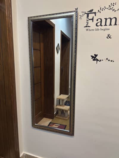 Full length mirror with frame