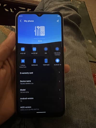 Tecno spark 6 go