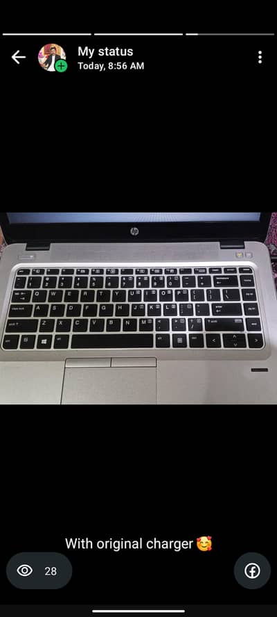 HP Laptop core i5 model 745 G3 storage 8Gb 128 Gb