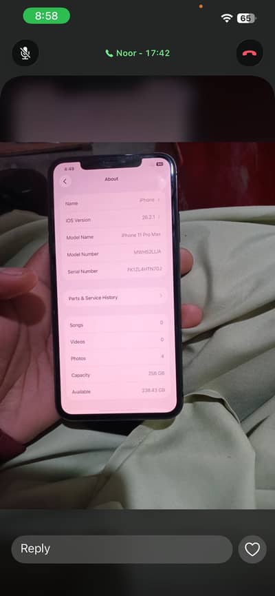 Iphone 11promax 256gb