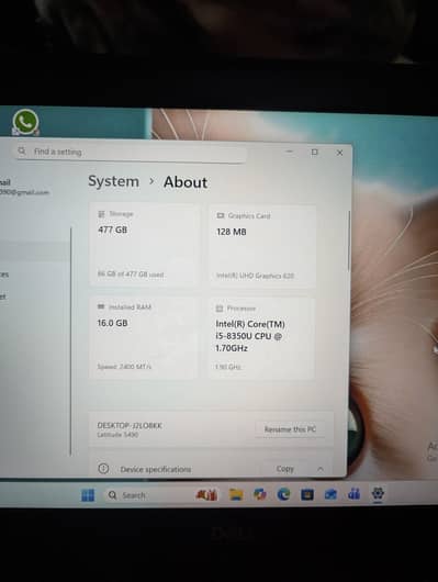 Dell core I5 generation 8