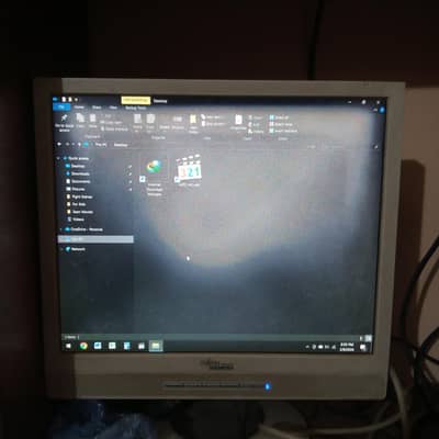 LCD monitor 17 inch with built-in speakers.