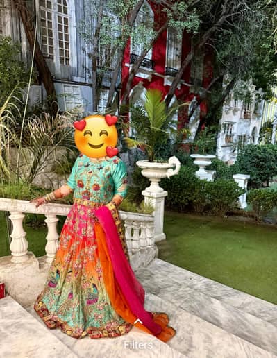bridal mehndi lehnga for sale
