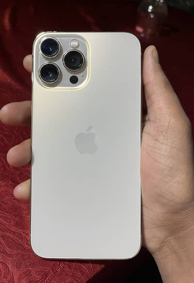 Iphone 13 pro max 256 Golden with box non pta 2month E sim time