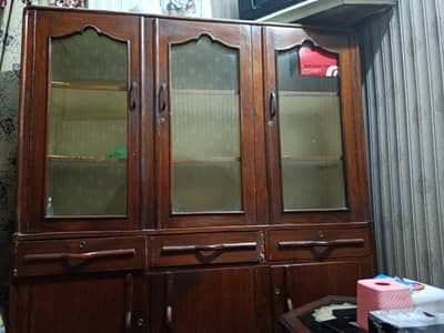 Used Wooden Furniture for Sale! (Bed, Dressing & Showcase)