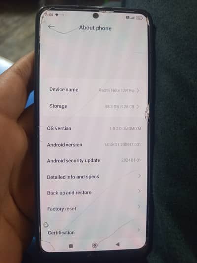 Redmi note 12 pro 5g 8/128