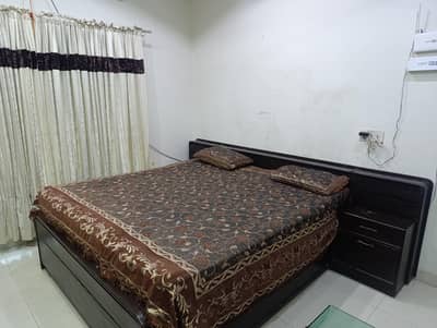 King size bed With side table made of original wood available