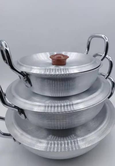 3 pcs set small sizez wok for cooking
