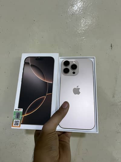 iPhone 16 pro max 256gb pta APROVED with box urgent sale