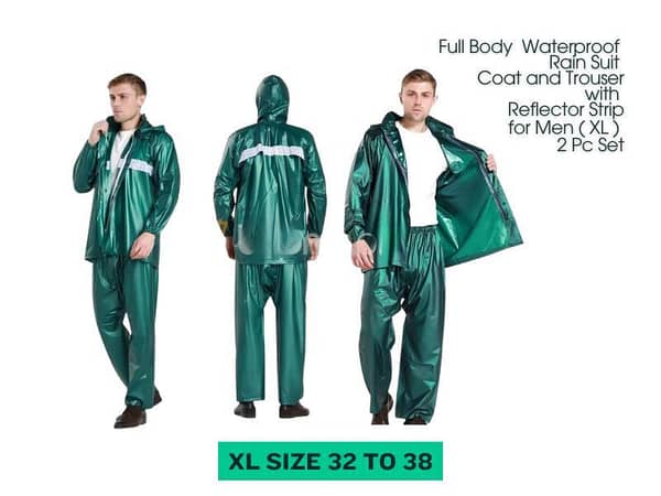 Rain Suit Waterproof | Full Body | Rain Suit Coat | Rain Snow Boots |For Men(XL) | with Reflector