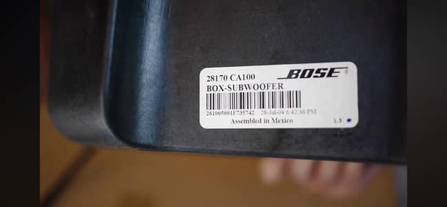 Bose built-in Amplifier subwoofer