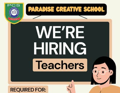 Teachers Required | English, Math, Computer & Al-Quran(Classes 4–8)