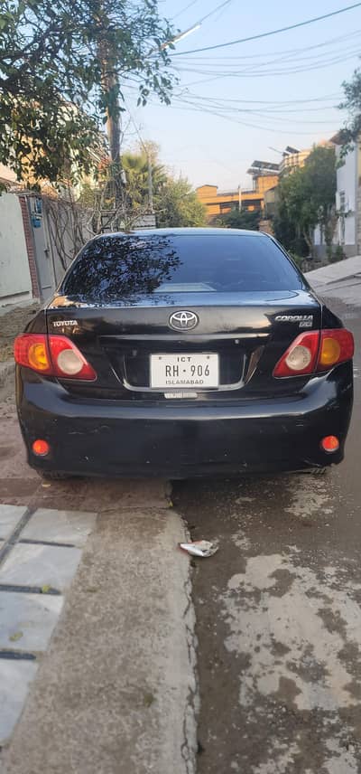 Toyota Corolla Model 2010 Registration Islamabad