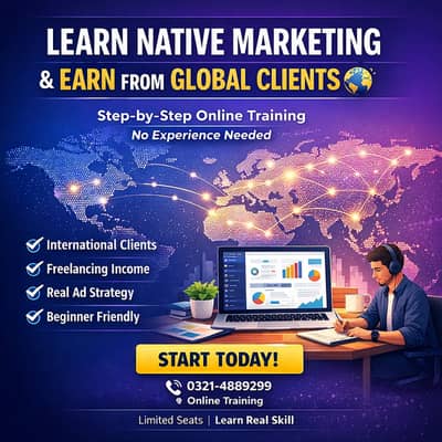 Learn Native Marketing & Earn from International Clients  (Step-by-S