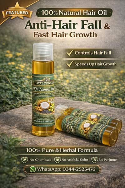 100% Natural Hair Oil | Anti Hairfall Oil | Anti Dandruff | Herbal Oil