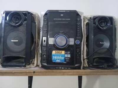 Panasonic SA-VK480 and 2 wofer with 2800w USB,recoding and mic system.