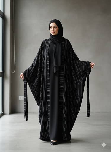 Premium Butterfly Abaya 4-Piece Set | New Design