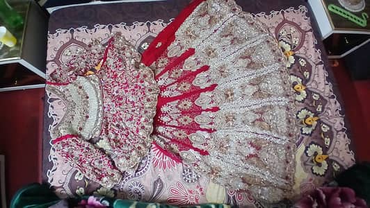 bridal lehnga with peplum  heavy work