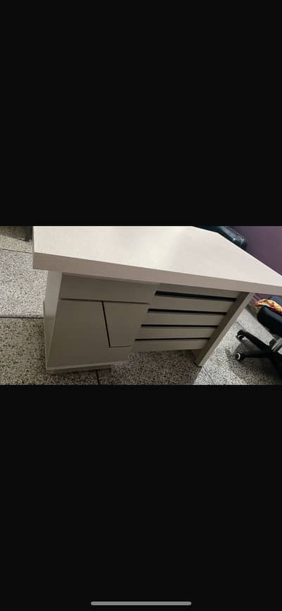 Office table and chair