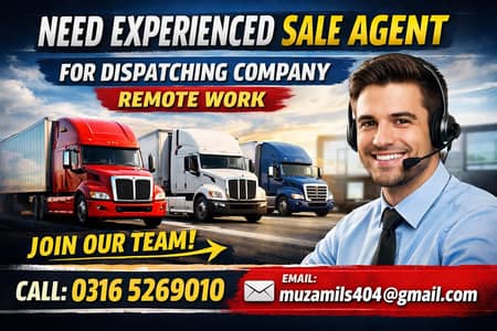 experience sale agent as truck dispatching company