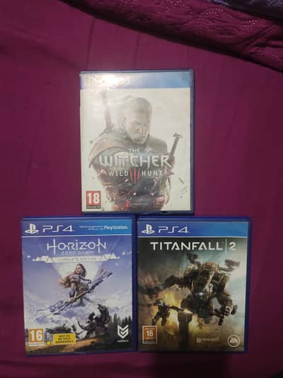 The Witcher 3 Horizon Zero Dawn PS4 GAMES